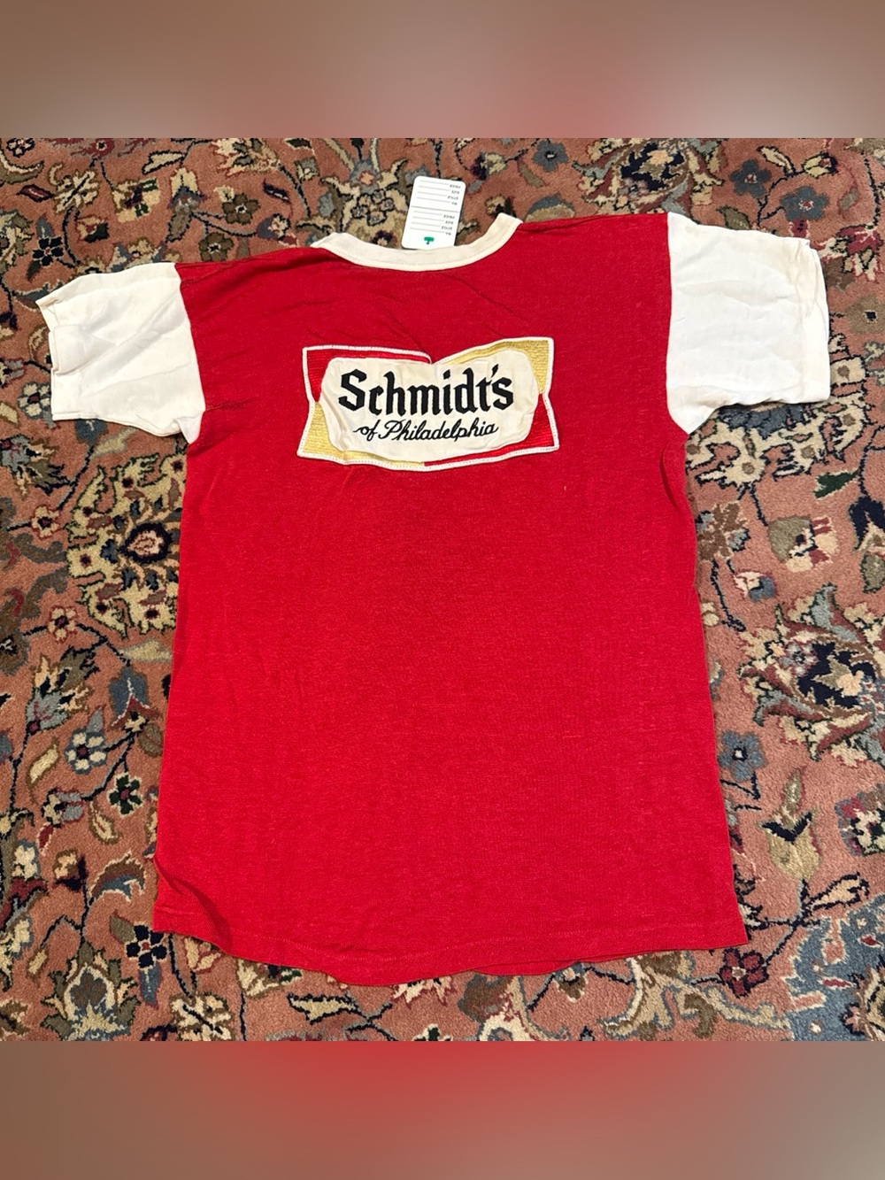 Vintage 60’s Schmidt's of Philadelphia Red & White Ringer Tee